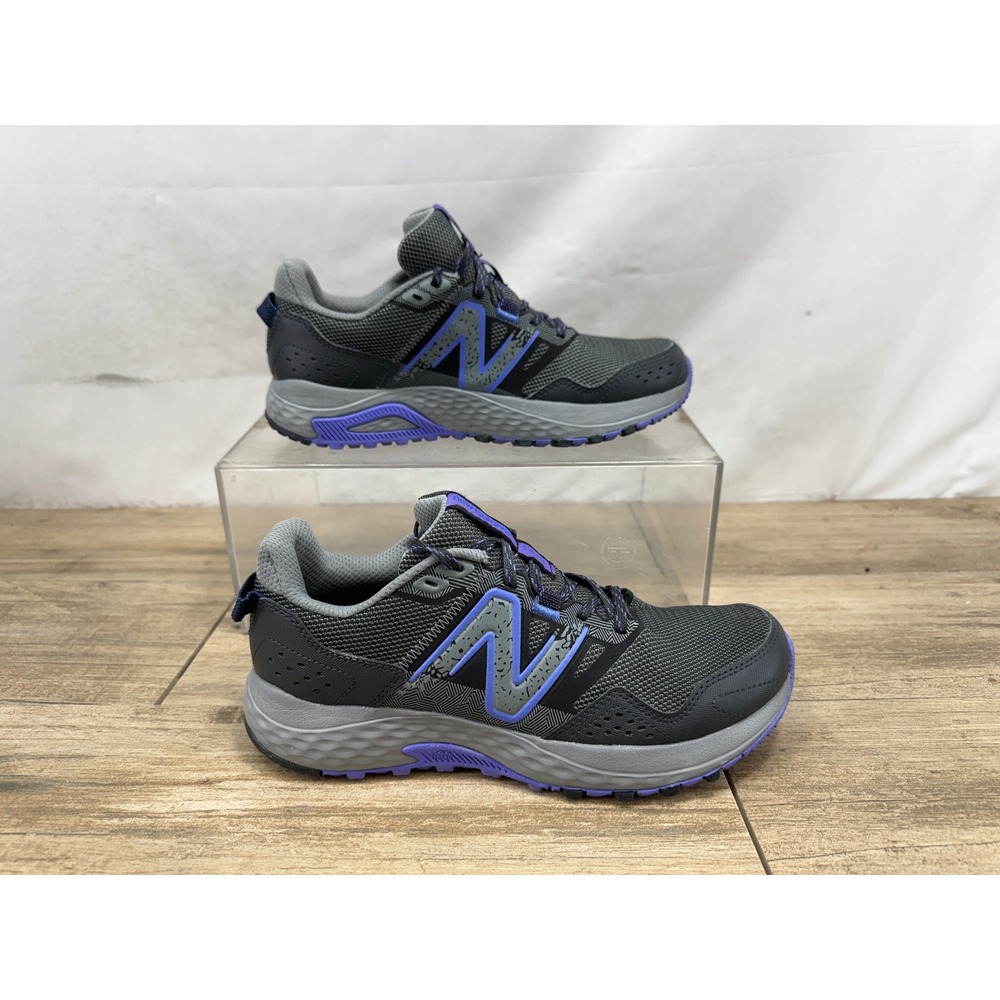 New Balance 410v8 Womens Trail‎ Running Shoes Grey Purple WT410LQ8 Size 8
